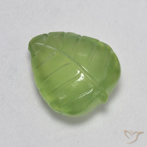 4.86ct Natural Yellowish Green Prehnite, Fancy, Transparent