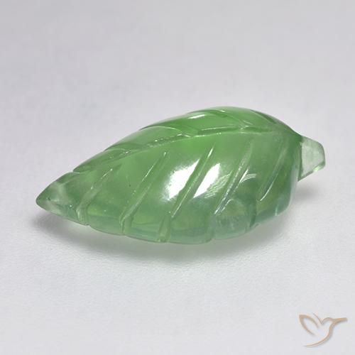 Prehnite Gemstone in 17.5 x 10.5 mm Size for Sale, Prehnite Stone in Pear Green Color