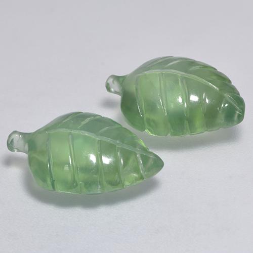 Prehnite Gemstones in 14.8 x 9.8 mm Size for Sale, Prehnite Stones in Light Green Color