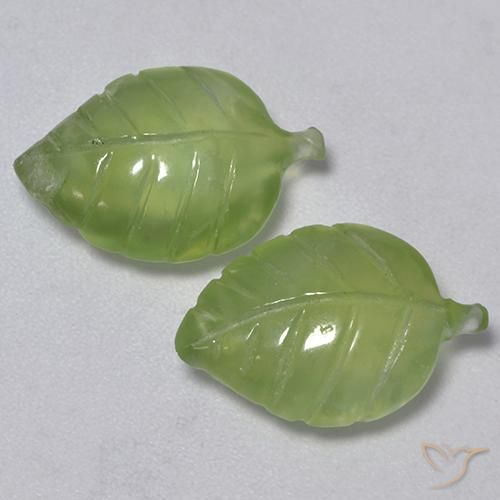 8.53 ct Carved Prehnite, 14.7 x 9.9 mm From South Africa, Photo A