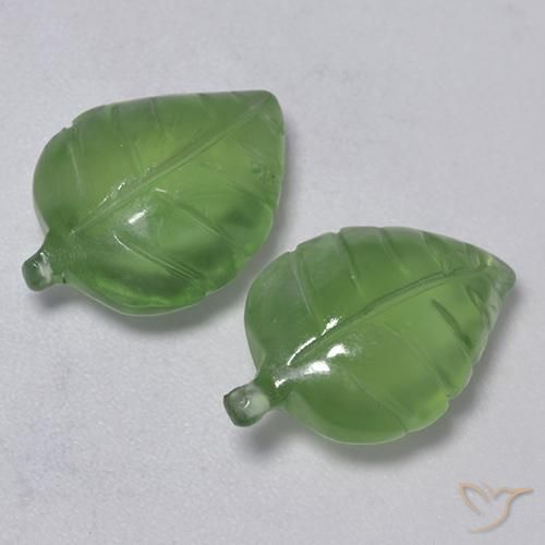 9.29 ct Carved Prehnite, 14 x 10 mm From South Africa, Photo A