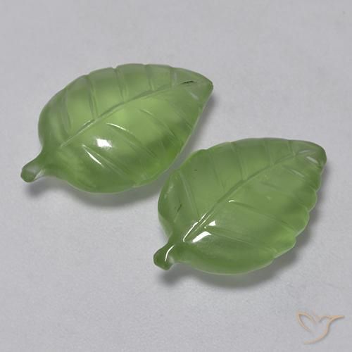12.46 ct Carved Prehnite, 17.6 x 11.4 mm From South Africa, Photo A