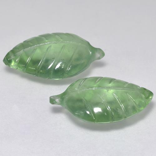 Prehnite Gemstones in 17 x 10.7 mm Size for Sale, Prehnite Stones in Light Green Color
