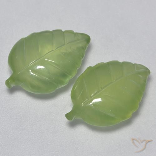 10.37 ct Carved Prehnite, 15.5 x 10.6 mm From South Africa, Photo A