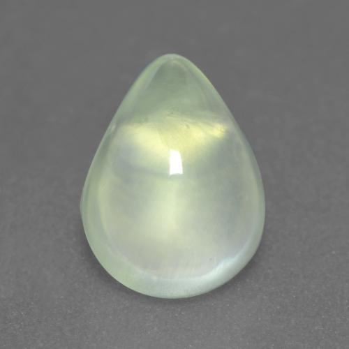 hellgrün Prehnit Edelstein - 2ct Birnen Cabochon (ID: 547613)
