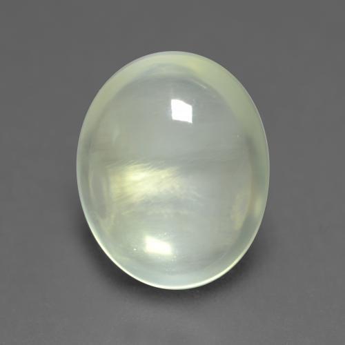 2.50 ct Green Prehnite Stone, Natural Prehnite in Oval Cabochon Shape for Sale