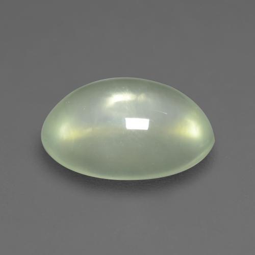 Prehnite Gemstone in 10 x 8 mm (calibrated) Size for Sale, Prehnite Stone in Pale Pear Green Color
