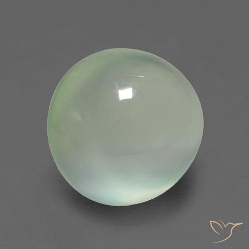 2.75 ct Green Prehnite Stone, Natural Prehnite in Oval Cabochon Shape for Sale