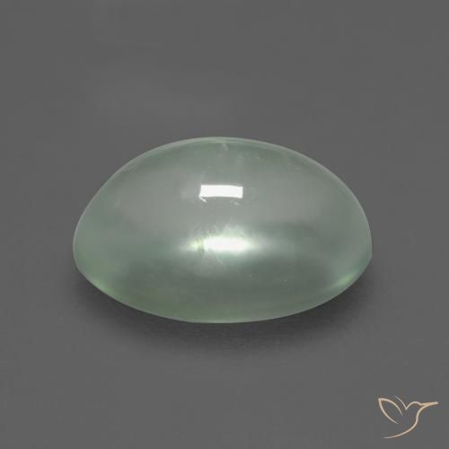 Prehnite Gemstone in 10 x 7 mm (calibrated) Size for Sale, Prehnite Stone in Light Pear Green Color