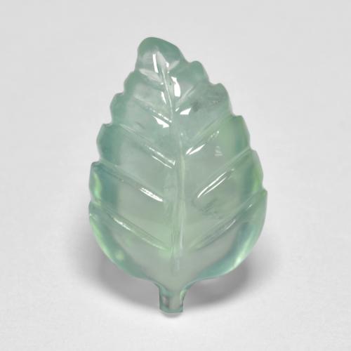 Мятно-зеленый Пренит Камень - 3.8ct Фигурка лист (ID: 552282)