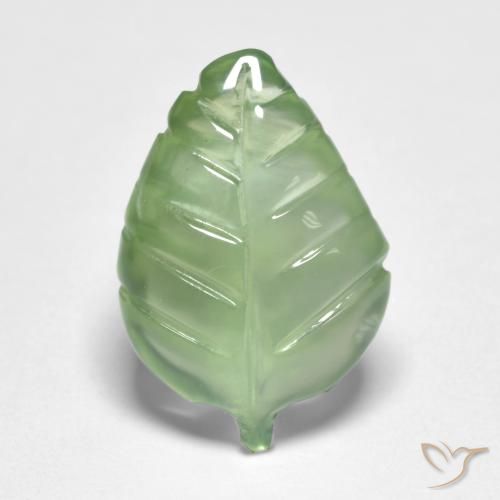 4.19ct Natural Pear Green Prehnite, Fancy, Transparent