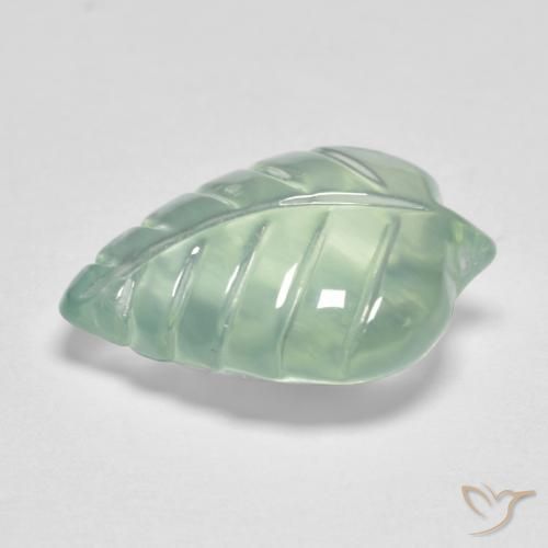 Prehnite Gemstone in 14.6 x 10.7 mm Size for Sale, Prehnite Stone in Light Yellow Green Color