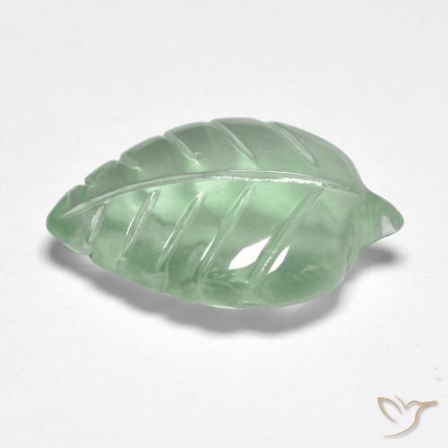 Prehnite Gemstone in 15.9 x 11.4 mm Size for Sale, Prehnite Stone in Very Light Green Color