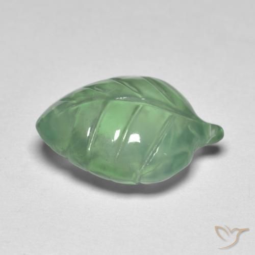 Prehnite Gemstone in 14.9 x 11.2 mm Size for Sale, Prehnite Stone in Light Green Color