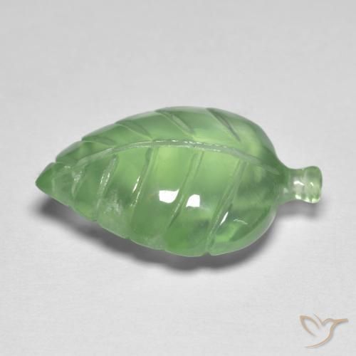 Prehnite Gemstone in 17 x 12 mm Size for Sale, Prehnite Stone in Yellow Green Color
