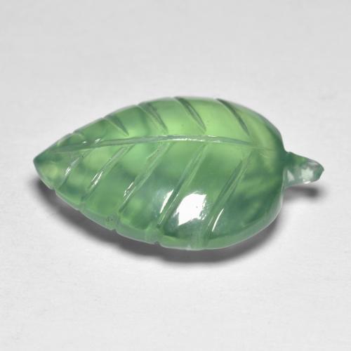 Prehnite Gemstone in 18.3 x 13.2 mm Size for Sale, Prehnite Stone in Warm Green Color