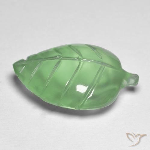 Prehnite Gemstone in 18 x 13 mm (calibrated) Size for Sale, Prehnite Stone in Lime Green Color