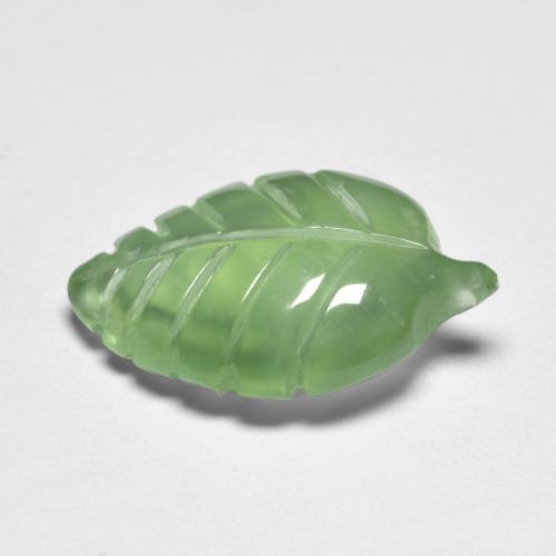 Prehnite Gemstone in 15.6 x 10.1 mm Size for Sale, Prehnite Stone in Yellowish Green Color