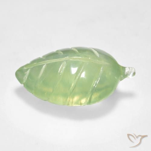 Prehnite Gemstone in 18 x 13 mm (calibrated) Size for Sale, Prehnite Stone in Yellow Green Color