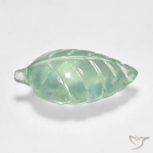 Prehnite Gemstone in 16.9 x 11 mm Size for Sale, Prehnite Stone in Light Yellow Green Color