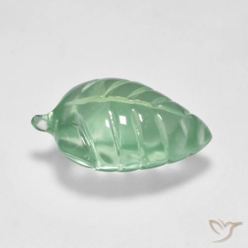 Prehnite Gemstone in 15 x 10 mm (calibrated) Size for Sale, Prehnite Stone in Cool Green Color