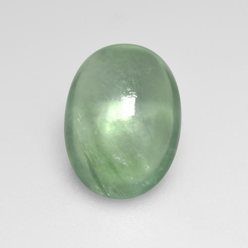 Желтовато-зеленый Пренит Камень - 1.9ct Овал Кабошон (ID: 556090)