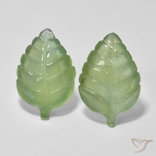 13.11 ct Carved Prehnite, 17 x 11.1 mm From South Sea, Photo A