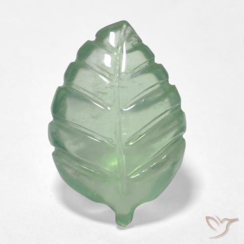 5.25ct Natural Light Pear Green Prehnite, Fancy, Transparent