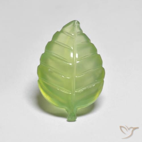 8.83ct Natural Light Lively Green Prehnite, Fancy, Transparent