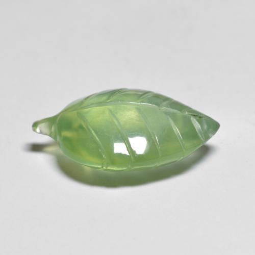 Prehnite Gemstone in 19.1 x 13.5 mm Size for Sale, Prehnite Stone in Yellowish Green Color