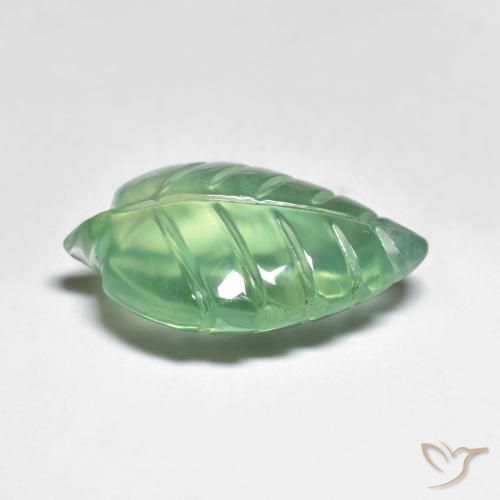 Prehnite Gemstone in 17.2 x 11.7 mm Size for Sale, Prehnite Stone in Light Green Color