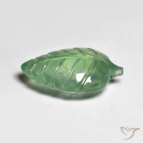Prehnite Gemstone in 16.3 x 10.3 mm Size for Sale, Prehnite Stone in Light Green Color