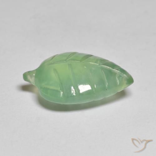Prehnite Gemstone in 16 x 12 mm (calibrated) Size for Sale, Prehnite Stone in Medium Green Color