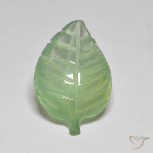 6.77ct Natural Pale Lime Green Prehnite, Fancy, Transparent