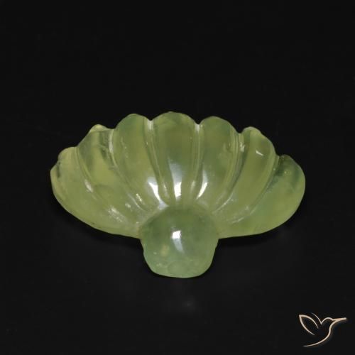 10.00ct Natural Lime Green Prehnite, Fancy, Translucent