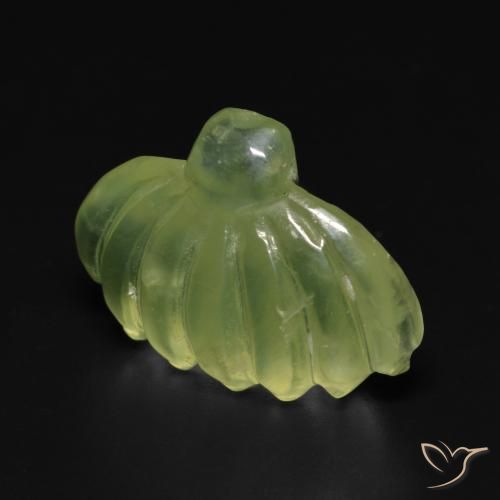 Prehnite Gemstone in 18.2 x 13.7 mm Size for Sale, Prehnite Stone in Lime Green Color