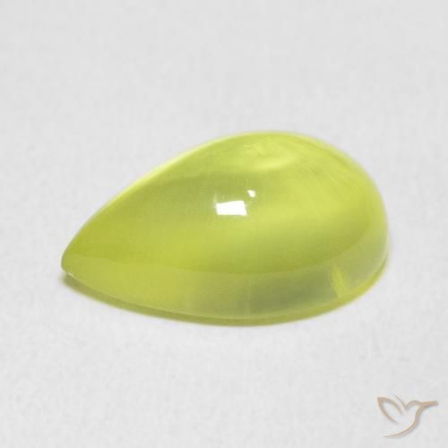 Prehnite Gemstone in 14 x 9 mm (calibrated) Size for Sale, Prehnite Stone in Lime Green Color