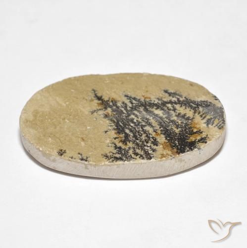 Psilomelane Dendrite Gemstone in 33.7 x 21.1 mm Size for Sale, Psilomelane Dendrite Stone in Multicolor Color