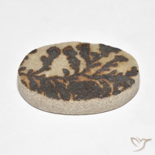Psilomelane Dendrite Gemstone in 27 x 20 mm (calibrated) Size for Sale, Psilomelane Dendrite Stone in Multicolor Color