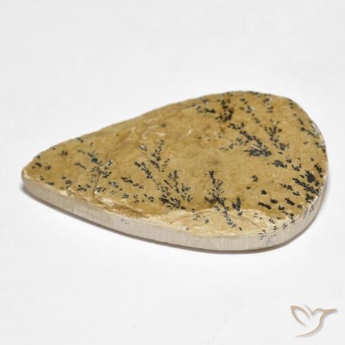 Psilomelane Dendrite Gemstone in 33.4 x 21.1 mm Size for Sale, Psilomelane Dendrite Stone in Multicolor Color