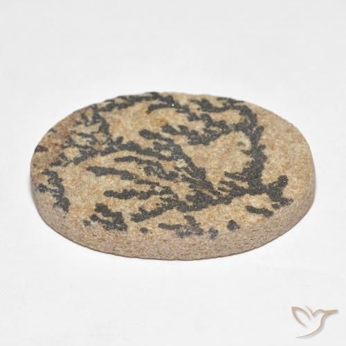 Psilomelane Dendrite Gemstone in 34.1 x 24.1 mm Size for Sale, Psilomelane Dendrite Stone in Multicolor Color