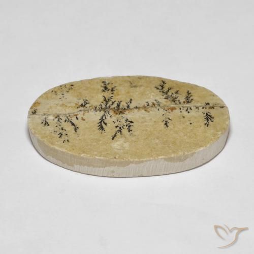 Psilomelane Dendrite Gemstone in 33.6 x 20 mm Size for Sale, Psilomelane Dendrite Stone in Multicolor Color