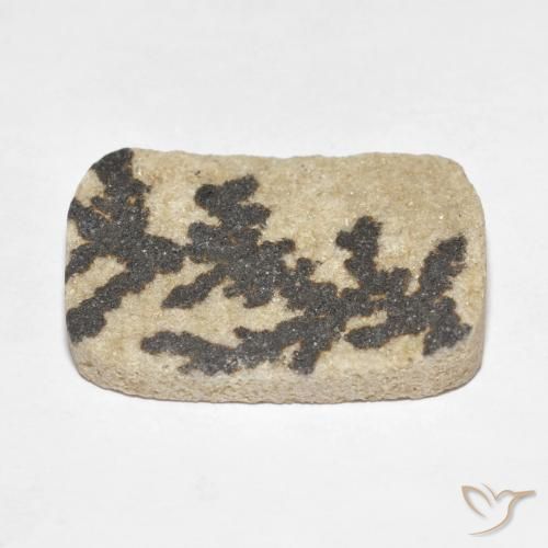 Psilomelane Dendrite Gemstone in 25 x 18 mm (calibrated) Size for Sale, Psilomelane Dendrite Stone in Multicolor Color