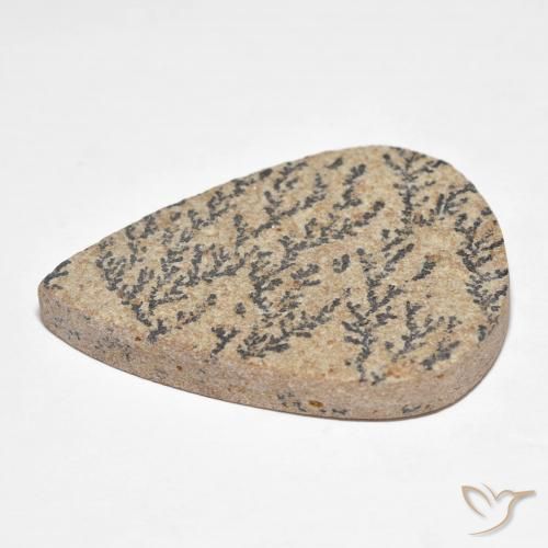 Psilomelane Dendrite Gemstone in 35.4 x 25.8 mm Size for Sale, Psilomelane Dendrite Stone in Multicolor Color