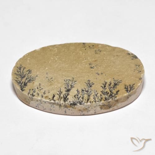 Psilomelane Dendrite Gemstone in 36.5 x 23.1 mm Size for Sale, Psilomelane Dendrite Stone in Multicolor Color