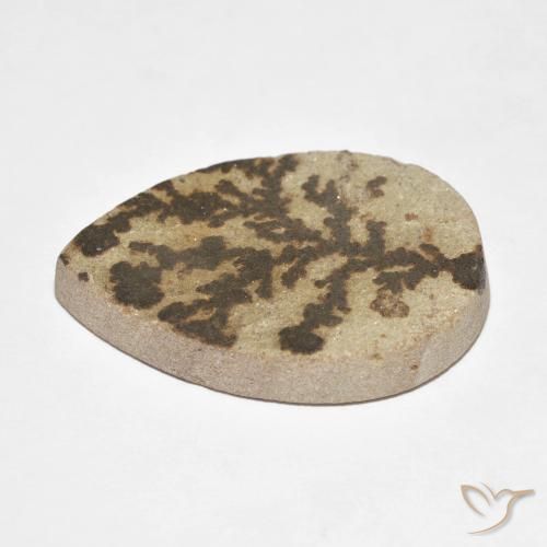 Psilomelane Dendrite Gemstone in 30 x 22 mm (calibrated) Size for Sale, Psilomelane Dendrite Stone in Multicolor Color