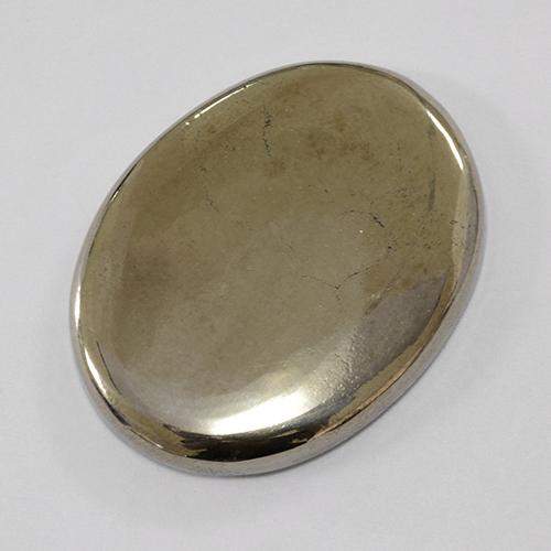 70.5ct Oval Cabochon Gold Pyrite for sale thumb image of 70.5ct Oval Cabochon Gold Pyrite (ID: 486744)