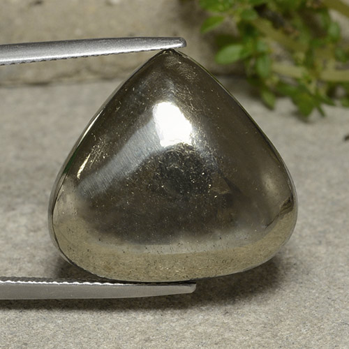 Золотой Пирит Камень - 29.9ct Груша Кабошон (ID: 486782)