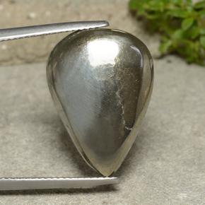 Pyrite Gemstone in 21.3 x 15.2 mm Size for Sale, Pyrite Stone in Gold Color