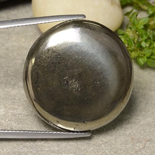 Pirite rotonda da 41,58 ct, 25,3 mm dalla Russia, Photo A